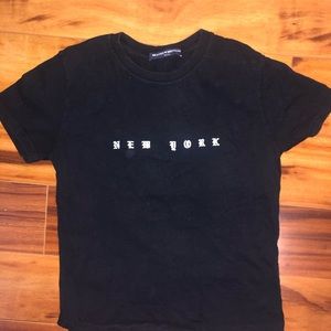 Brandy Melville black New York top